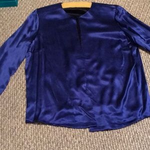 NWT, NIB, DANA BACHMAN,SHORT JACKET,REVERSIBLE,DEEP BLUE,AND BLACK,SIZE 14W